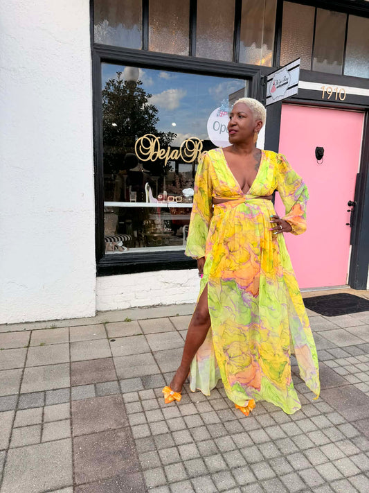 Fashion Nova Printed Maxi NWT