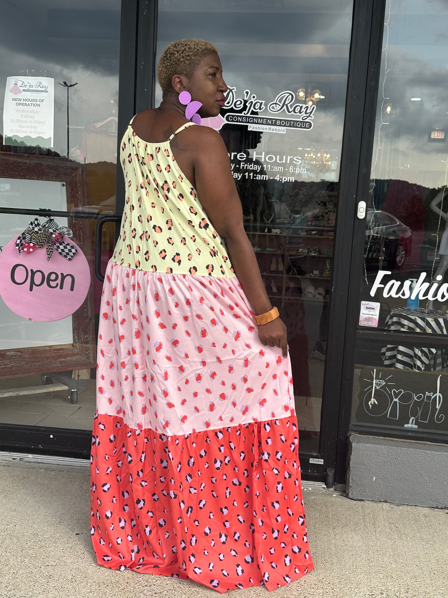 Colorful Leopard Dress