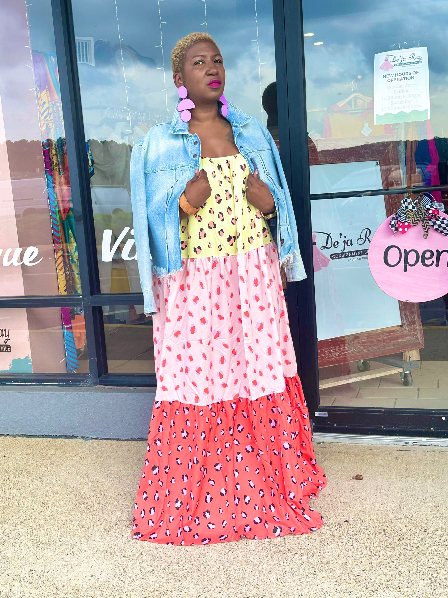 Colorful Leopard Dress