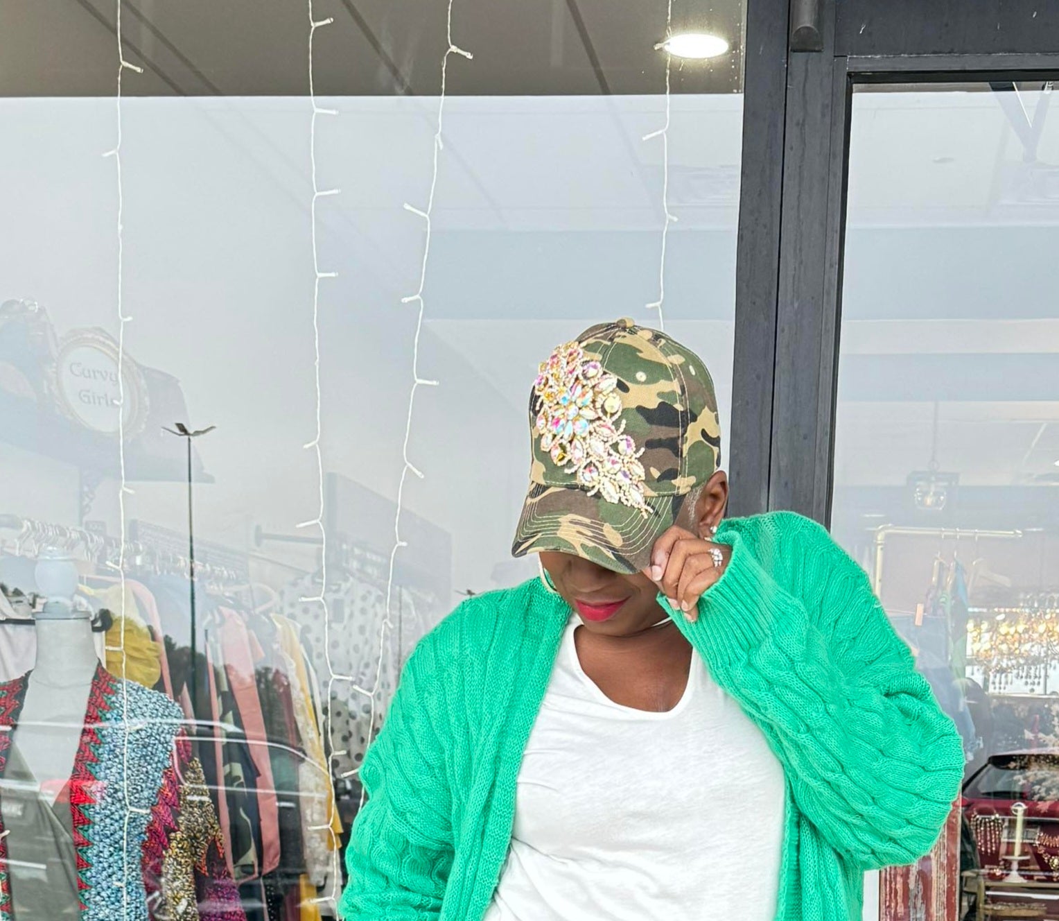 Custom Blinged Out Cap – De'ja Ray Consignment Boutique
