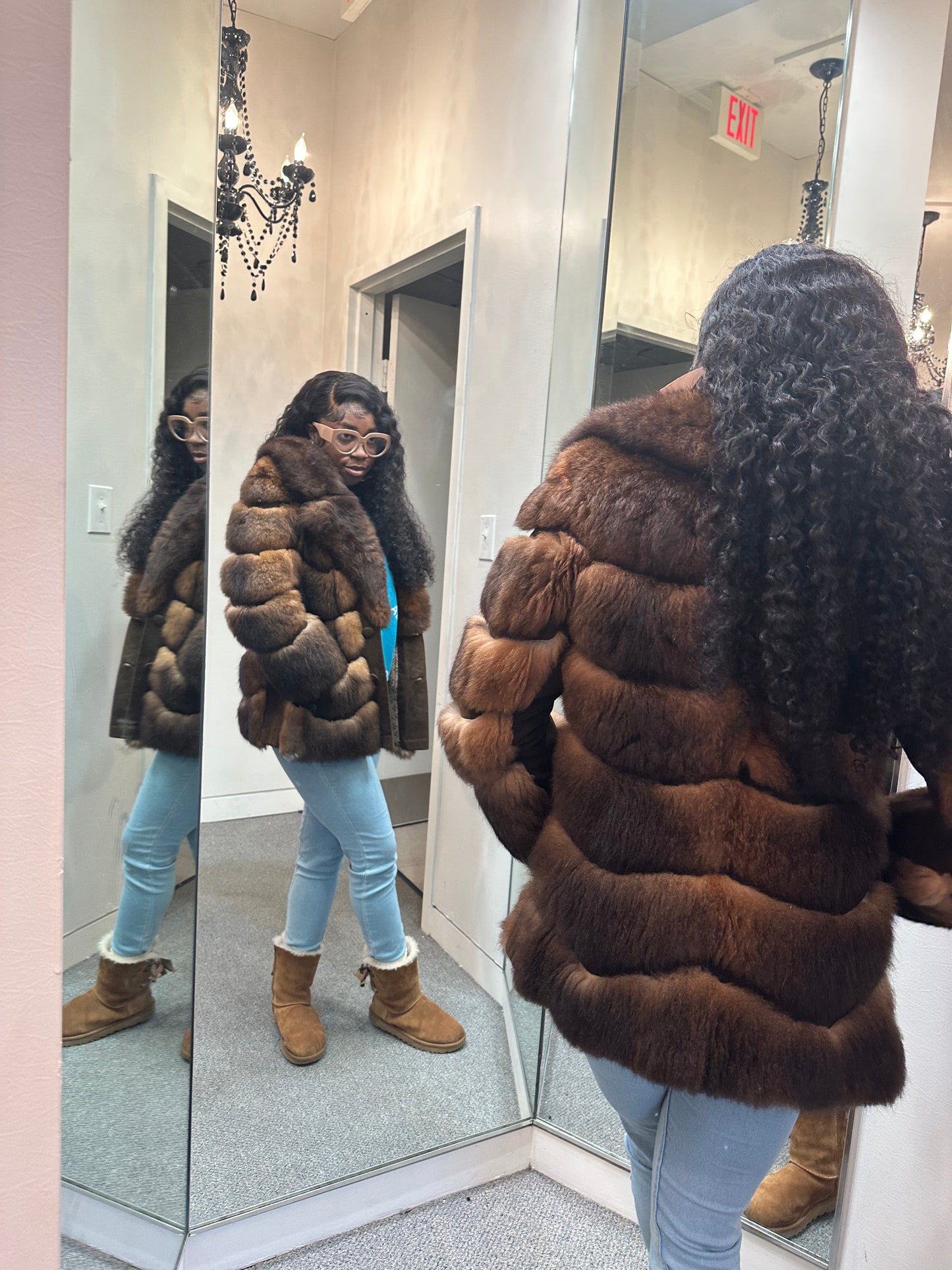 The Woodward Shops Brown Fur