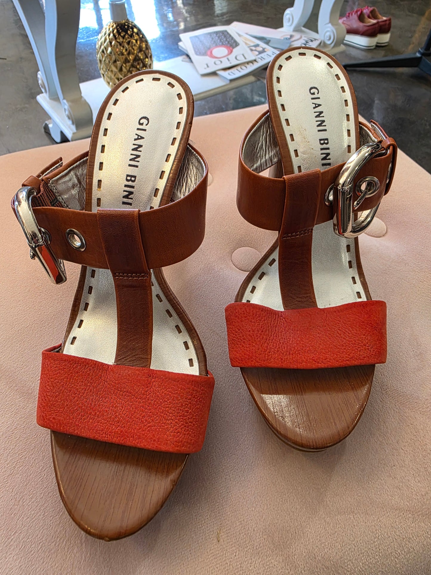 Gianni Bini Orange Heels