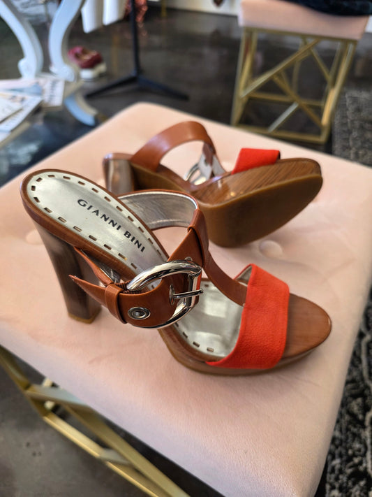 Gianni Bini Orange Heels