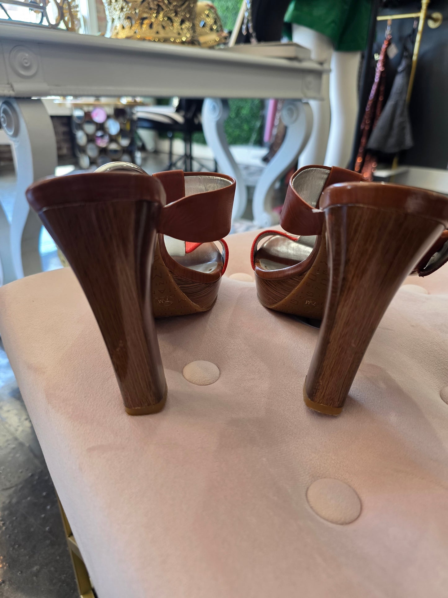 Gianni Bini Orange Heels