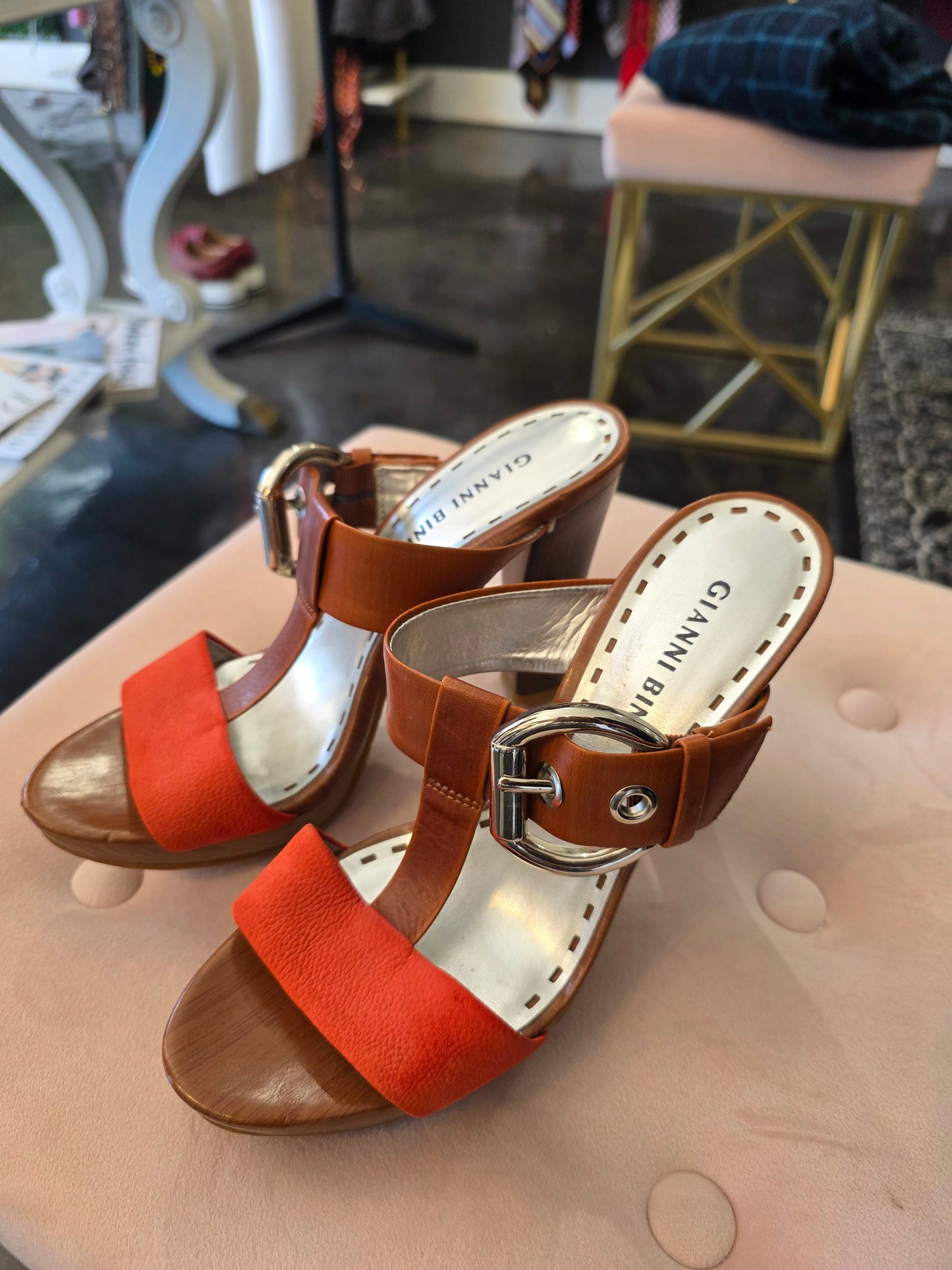 Gianni Bini Orange Heels