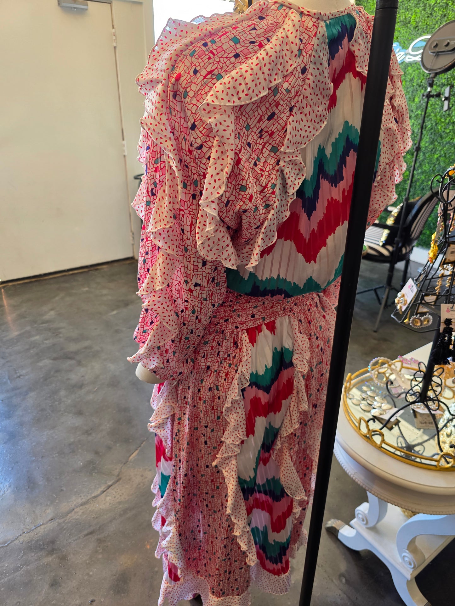 Judi Michael Colorful Printed Dress