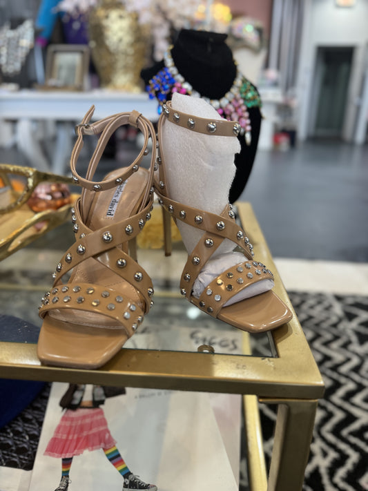Tan and Studded Sandals 6