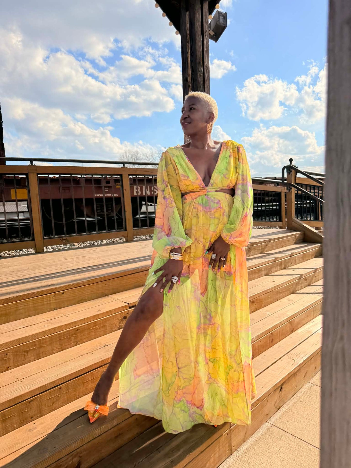 Fashion Nova Printed Maxi NWT