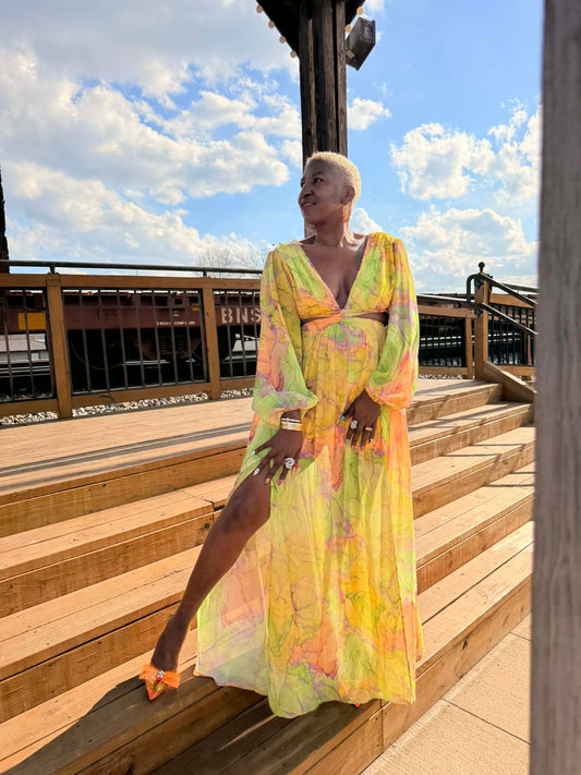 Fashion Nova Printed Maxi NWT