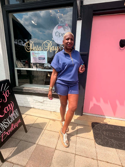 2pc Scuba Short Set
