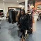 Vintage Black Rabbit Fur Small